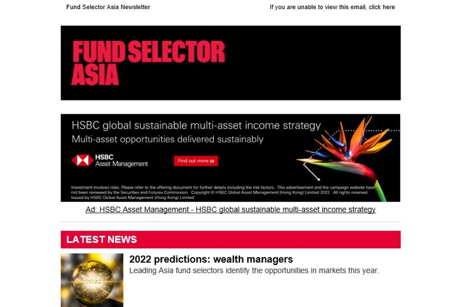 Award-winning campaign aiming to build awareness of HSBC Asset Management’s multi-asset investment strategy and new ESG funds